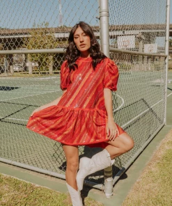 Queen Of Sparkles Red Candy Rhinestone Dress NEW