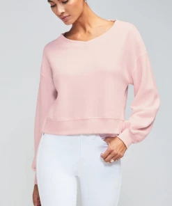 Wanderlust By Abby Pale Pink V-Neck
