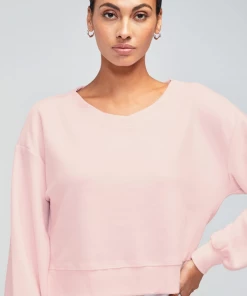 Wanderlust By Abby Pale Pink V-Neck