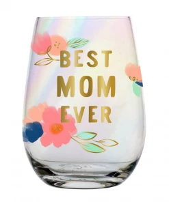 Wanderlust By Abby NEW Best Mom Ever Floral Wine Glass