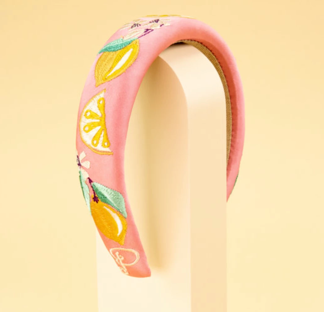 Wanderlust By Abby Padded Sicilian Lemon Headband 3 Wanderlust By Abby Padded Sicilian Lemon Headband