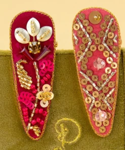 Wanderlust By Abby Jeweled Hair Clips NEW