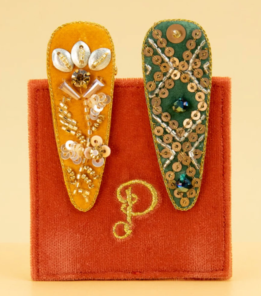 Wanderlust By Abby Jeweled Hair Clips NEW 5 Wanderlust By Abby Jeweled Hair Clips NEW