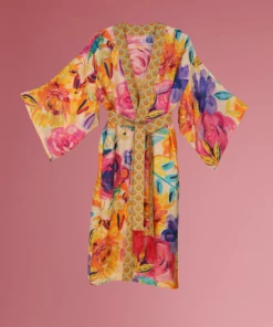 Wanderlust By Abby Floral Frenzy Kimono Gown