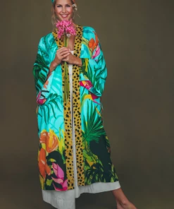 Wanderlust By Abby NEW Cheetah Kimono Gown