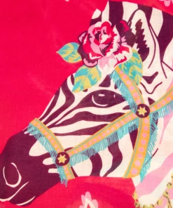 Wanderlust By Abby NEW Zebra Print Carnival Scarf