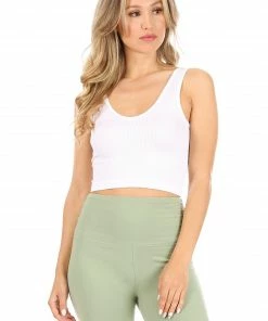 Wanderlust By Abby NEW Rib V Neck Brami