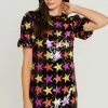 Wanderlust By Abby NEW Star Sequin Puff Sleeve Dress