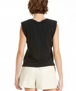 Wanderlust By Abby Brynn Padded Shoulder Back Tank NEW