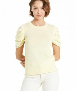 Wanderlust By Abby Nahla Puff Sleeve Sweater NEW