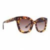 Diff Eyewear Sunglasses NOEMI - AMBER TORTOISE + BROWN GRADIENT LENS