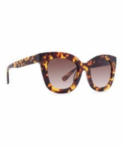 Diff Eyewear Sunglasses NOEMI - AMBER TORTOISE + BROWN GRADIENT LENS