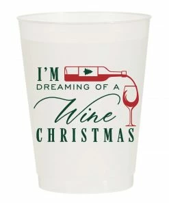 Wanderlust By Abby NEW I'm Dreaming Of A Wine Christmas Cups