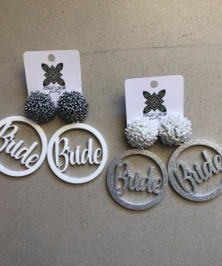 Wanderlust By Abby NEW Acrylic Bride Earrings