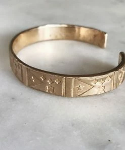 Mimosa Handcrafted JEWELRY Mimosa Acadian Flag Cuff