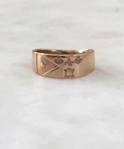 Mimosa Handcrafted Mimosa Acadian Flag Ring