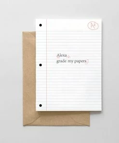 Wanderlust By Abby NEW "Alexa, Grade My Papers" Card