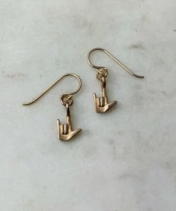 Wanderlust By Abby ASL I Love You Earrings