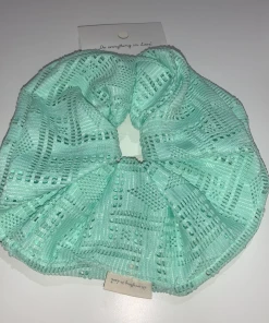 Wanderlust By Abby Giant Teal Scrunchie NEW