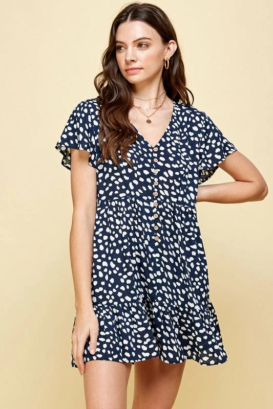 Wanderlust By Abby Animal Babydoll Mini Dress 3 Wanderlust By Abby Animal Babydoll Mini Dress