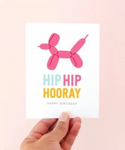 Wanderlust By Abby NEW Balloon Dog Birthday Card