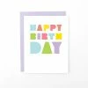 Wanderlust By Abby Block Type Birthday Card