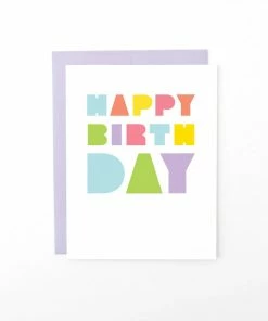 Wanderlust By Abby Block Type Birthday Card