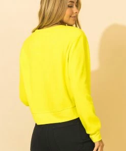 Wanderlust By Abby Settle Down Cropped Pullover Sweater