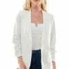 Wanderlust By Abby NEW White Linen Blazer