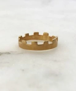 Mimosa Handcrafted Mimosa Crenellated Ring
