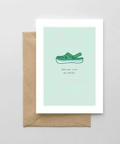 Wanderlust By Abby "Dad You Croc My World" Card NEW