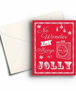 Wanderlust By Abby NEW No Wonder He's So Jolly Christmas Card