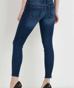 Wanderlust By Abby NEW Mid Rise Skinny With Frayed Hem