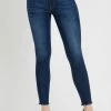 Wanderlust By Abby NEW Mid Rise Skinny With Frayed Hem