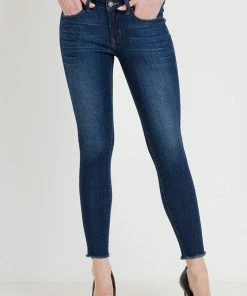 Wanderlust By Abby NEW Mid Rise Skinny With Frayed Hem