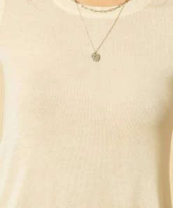 Wanderlust By Abby Round Neck Cap Sleeve Top CLOTHING