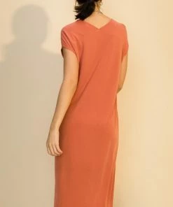 Wanderlust By Abby Dolman Short Sleeve Midi Dress NEW