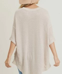 Wanderlust By Abby Solid Knit Dolman Top