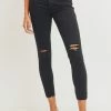 JBD Denim JBD High Rise Destroyed Skinny- Black