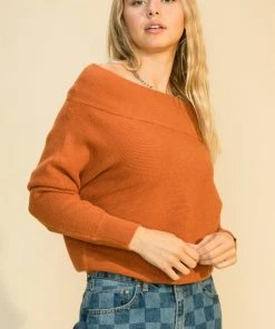 Wanderlust By Abby NEW Off The Shoulder Sweater