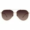 Diff Eyewear DASH - BRUSHED GOLD + COFFEE GRADIENT