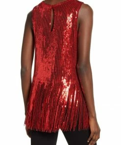 Wanderlust By Abby NEW Show Stopper Sequin Fringe Top