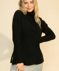 Wanderlust By Abby Turtleneck High Low Sweater