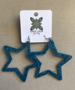 Wanderlust By Abby Acrylic Star Earrings NEW