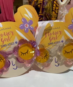 Wanderlust By Abby Glitter Daisy Sunglasses NEW