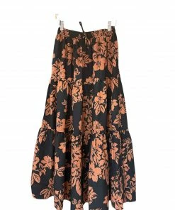 Wanderlust By Abby Floral Print Maxi Skirt NEW