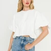 Wanderlust By Abby CLOTHING High-Low Cropped Shirt