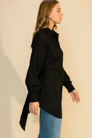 Wanderlust By Abby NEW Button-Down Belted Shirt Dress