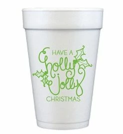 Wanderlust By Abby Have A Holly Jolly Christmas Styrofoam Cups