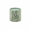 Wanderlust By Abby Impressions 5.75 Oz. Mint Ceramic With "Peace" Lavender & Thyme NEW